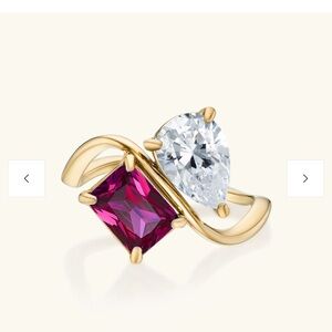 NWOT Toi et Moi Navae Birthstone Ring size 8